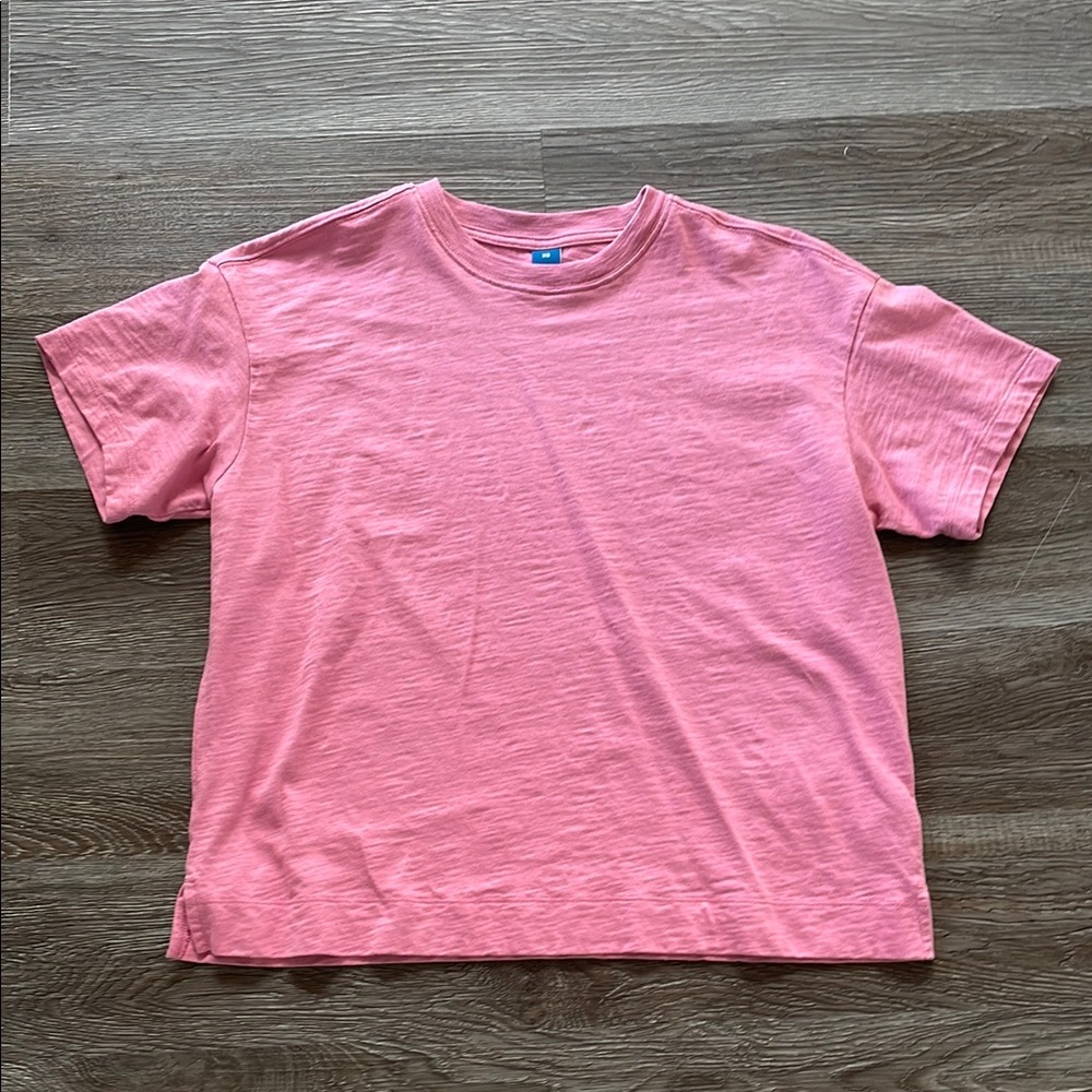 Old Navy Vintage Crew Neck T-Shirt Women’s Size XS Short Sleeve Boxy Rose Cloud